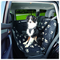 Trixie Autobeschermdeken Small - Hondenautoaccessoire - 145x65 cm Zwart Beige Ook Geschikt Voor Voorstoel