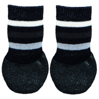Trixie Hondensokken Anti-Slip 2 Stuks Zwart - Hondenpootverzorging - Xl