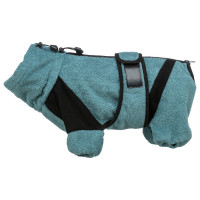 Trixie Honden Badjas Petrol - Hondenkleding - 70 cm