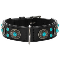 Hunter Halsband Sioux Zwart - Hondenhalsband - S/M 35-43x3.9 Cm