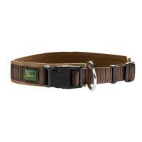 Hunter Klikhalsband Vario Plus Bruin&Caramel - Hondenhalsband - L 50-55x2.5 Cm