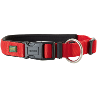 Hunter Klikhalsband Neopreen Vario Plus Rood&Zwart - Hondenhalsband - S 30-35x2.0 Cm