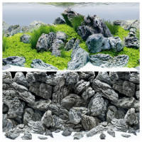 Juwel Poster 4 Xl - Aquarium - Achterwand - 150x60 cm Grijs Groen Xl