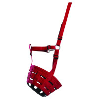 Waldhausen Grasmuilkorf Gevoerd Zwart - Paardenaccessoires - Pony