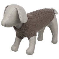 Trixie Trui Kenton Taupe - Hondenkleding - 24 cm
