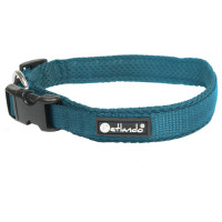 Petlando Hondenhalsband Mesh Petrol - Klikhalsband - S 40-45x2.5 Cm