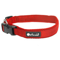 Petlando Hondenhalsband Mesh Rood - Klikhalsband - 50-55/4 cm