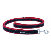 Petlando Trainingslijn Outdoor Rood&Zwart - Hondenriem - 230x2.5 cm