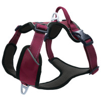 Petlando Hondenharnas Outdoor Aubergine&Zwart - Hondentuig - Xl 82-106 Cm
