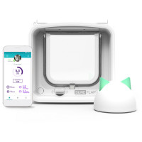 Sureflap Microchip Kattenluik Connect Bundel - Kattenluik - Wit
