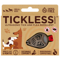 Tickless Eco Pet Repeller - Teek en Vlo afweer - 10.5x9.5x2 cm Bruin