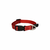 Rogz Utility Halsband Rood - Hondenhalsband - L 34-56x2.0 Cm