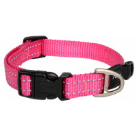 Rogz Utility Halsband - Hondenhalsband - Roze 26-40x1.6 Cm M