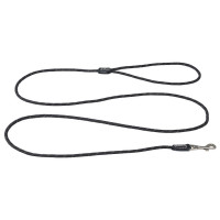 Rogz Rope Lijn Lang Zwart - Hondenriem - 180x0.6 cm