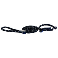 Rogz Rope Jachtlijn - Hondenriem - 180x0.9 cm Zwart M