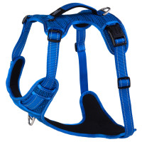Rogz Explore Tuig Gevoerd Blauw - Hondenharnas - Xl 66-105 Cm