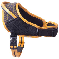 Rogz Air Tech Sport Tuig Zwart&Oker - Hondenharnas - M