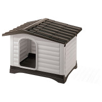 Ferplast Dogvilla Grijs&Bruin - Hondenhok - 88x72x65 cm