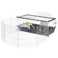 Ferplast Parkhome 120 Uitloopren - Dierenverblijf - 118x164x56 cm Zwart