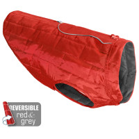 Kurgo Loft Jacket Rood&Antraciet - Hondenjas - S