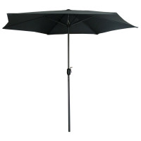 Bestgarden Parasol Aluminium - Tuinmeubelen - Ø3 m Antraciet