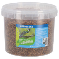 Allbirds&Co Gedroogde Meelwormen In Emmer - Tuinvogelvoer - 850 g