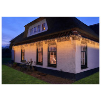 Anna's Collection Gordijnverlichting Outdoor - Verlichting - 500x50 cm 110 g Warm Wit Transparant