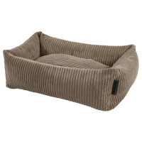 Wooff Cocoon Rib Taupe - Hondenmand - 60x14x18 cm