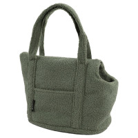 Wooff Transport Bag Teddy - Hondendraagtas - 55x40x32 cm Olijfgroen