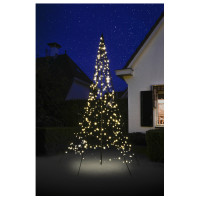 Fairybell Vlaggenmast Kerstboom - Kerstverlichting - 3 m Warm Wit 360 led