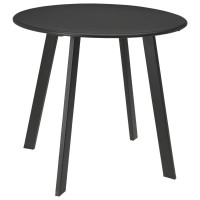 Homestyle Bijzettafel - Tuinmeubelen - Ø50x45 cm Zwart
