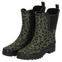 Xq Footwear Chelsea Regenlaars Print Rubber Groen - Laarzen - 38