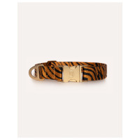 Dogguo Zebra Collar - Hondenhalsband - Ø23 cm Roest Zwart S