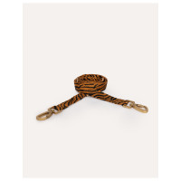Dogguo Zebra Leash - Hondenriem - 200x2 cm Roest Zwart S
