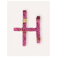 Dogguo Zebra Harness - Hondentuig - Bordeaux Pink M