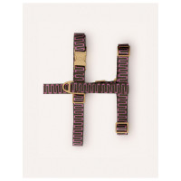 Dogguo Retro Wave Harness - Hondentuig - Groen Pink S