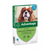 Advantage 100 Hond 4-10 kg - 4 Pipetten