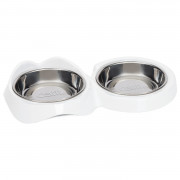 Catit Dubbele Voerbak - Kattenvoerbak - 32x17.5x6 cm Wit