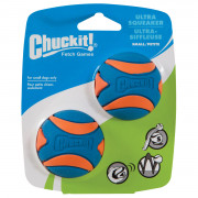 Chuckit Ultra Squeaker Ball Blauw&Oranje - Hondenspeelgoed - S