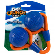 Chuckit Crunch Ball Duo Tug - Hondenspeelgoed - 30 cm Blauw Oranje