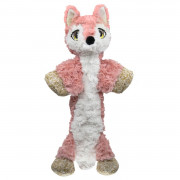 Kong Low Stuff Flopzie Fox - Hondenspeelgoed - Bruin Lichtroze Wit M