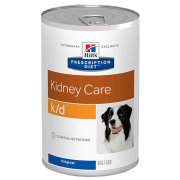 Hills Prescription Diet Canine K/D Chicken met Activ Biome+ Nier Blik 12x370 gram