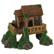 Zolux Groeiend Decor Huisje S - Aquarium - Ornament - 13.7x9.5x11 cm