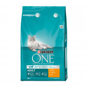 PURINA® ONE Adult Rijk aan Kip & Volkoren Granen brokjes 3 kg