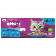 Whiskas Selectie In Gelei Maaltijdzakjes - Kattenvoer - Vis 80x85 g