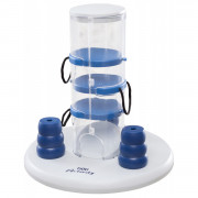 Trixie Dog Activity Gambling Tower Strategiespel - Hondenspeelgoed - Ø25 cm Dark Navy Wit Lichtblauw Level 2