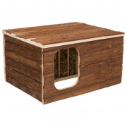 Trixie Natural Living Huis Hilke - Kooi Accessoire - 40x32x23 cm Donker Hout