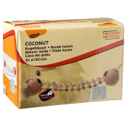 Europet Bernina Knaaghuisjes Kokosnoten Met Ladder - Kooi Accessoire - Ø13 cm