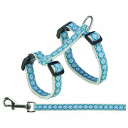 Trixie Kattentuig Met Riem - Kattenharnas - Grijs Blauw 27-45 Cm