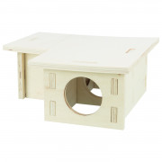 Trixie Meerkamerhuis. 3 Kamers - Kooi Accessoire - 25x25x10 cm